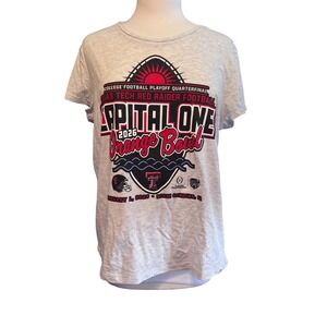 New 47 Brand TX Tech Red Raider Football Orange Bowl 2026 Womens XL Gray T-Shirt